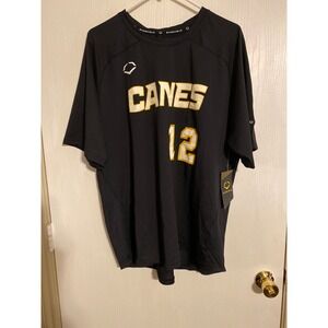 EvoShield Canes 12 Baseball Jersey Mens XL Black Performance Mesh Shirt NEW
0730